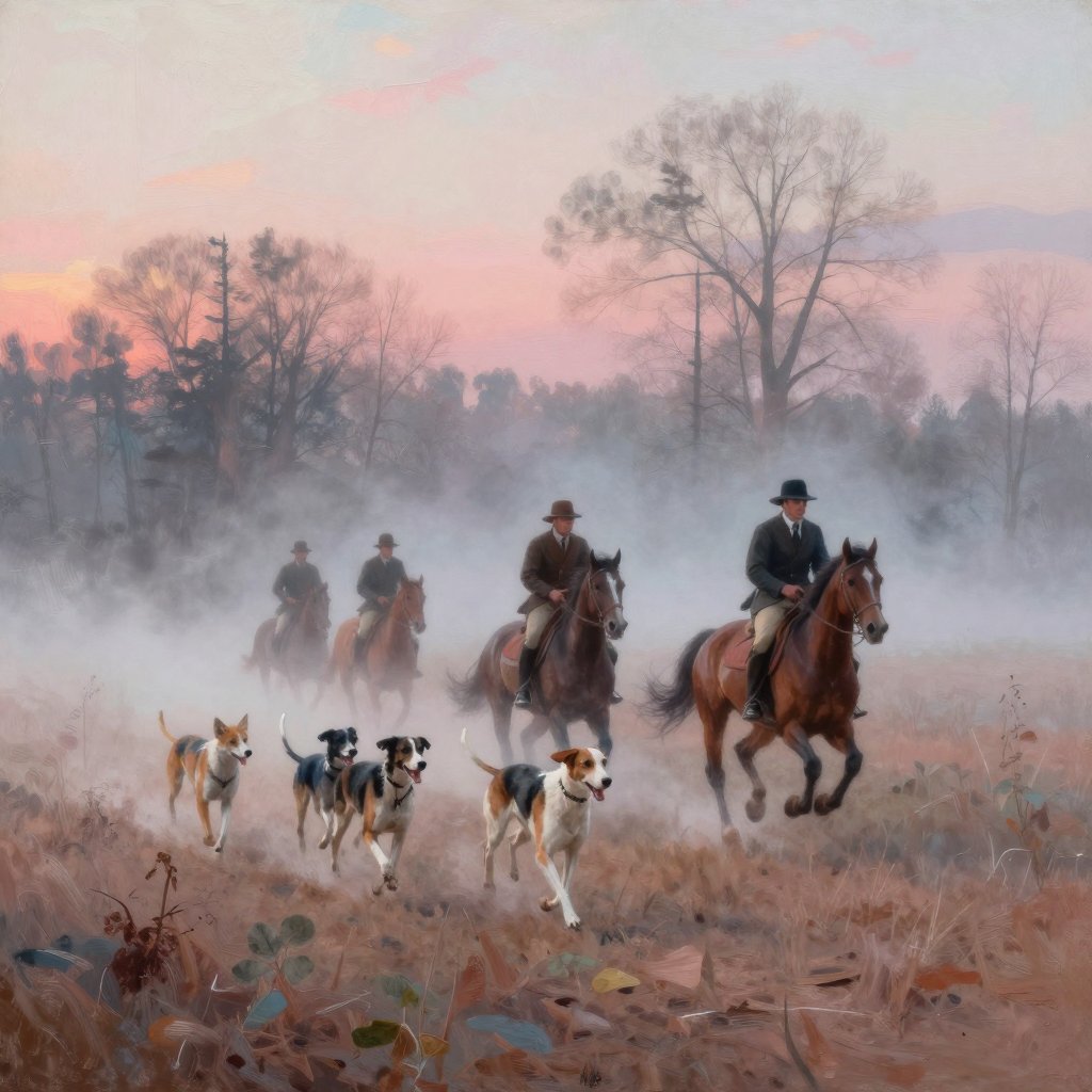 Chasse à cour au 19ème