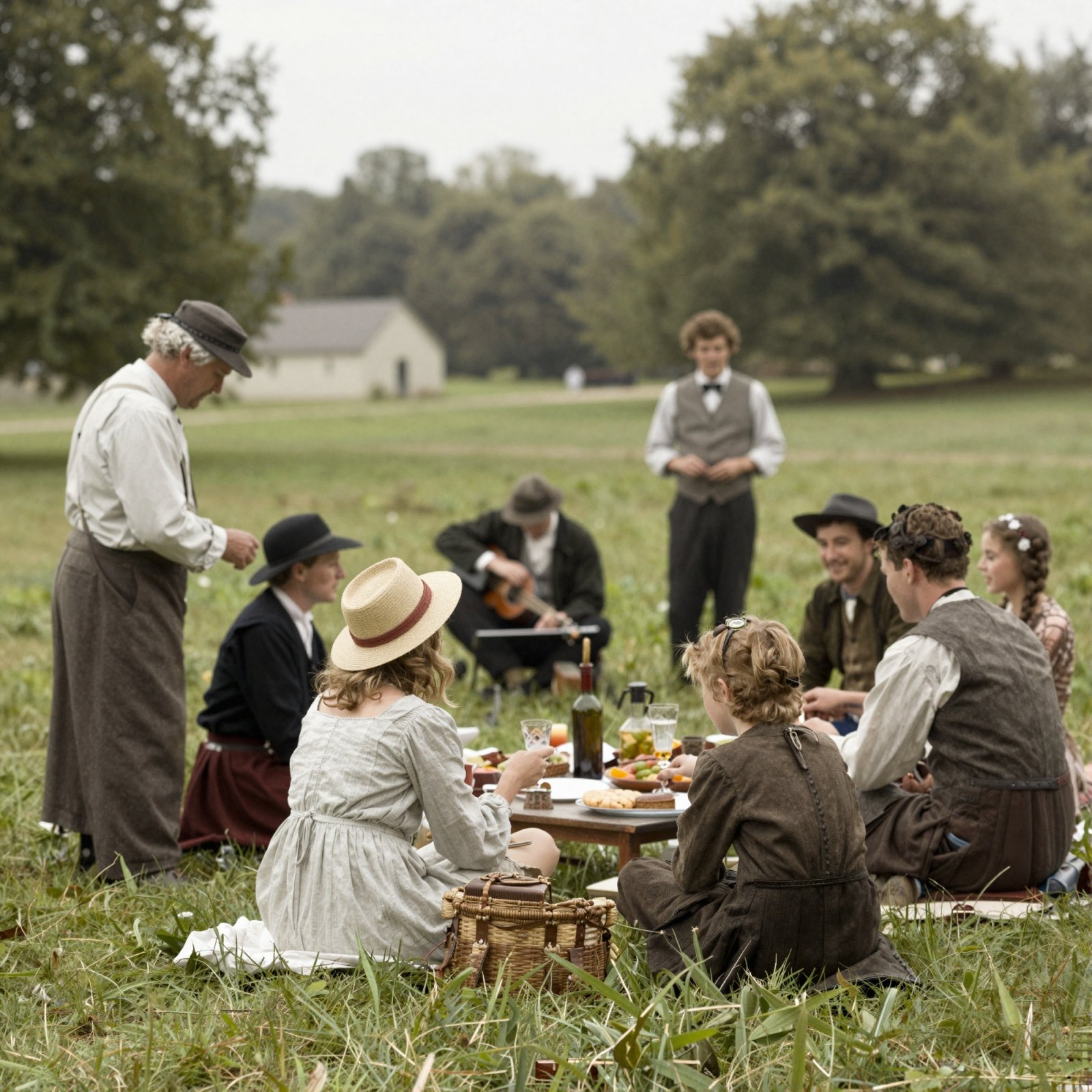 Pique-nique familiale dans les années 1920